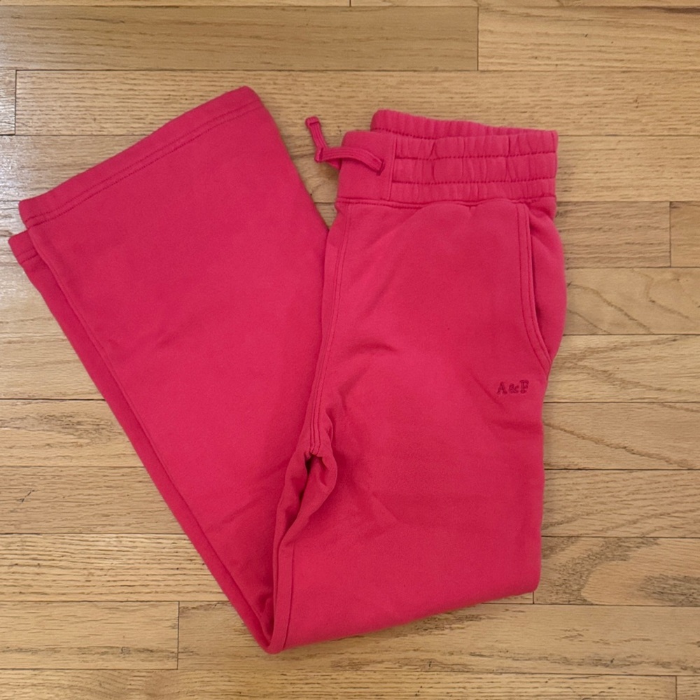 Abercrombie & Fitch Kids Bright Pink wide sweatpants